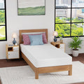 FDW | 8 Inch Twin XL Mattress | Medium Firm | Gel Memory Foam Mattress | White | Bed in a Box, CertiPUR-US Certified | Pressure Relief, Cooling Ventilated Foam | Washable Removable Cover