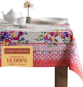 Maison d' Hermine Table Cloth Rectangle Table 100% Cotton 60 x 120 Inches Tablecloth Reusable Decorative for Dining Room Farmhouse Home Valentines Day Decorations Spring Summer - Rose Garden