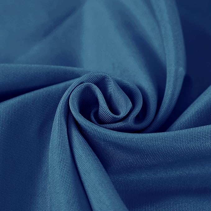 Fokitut 2 Pack Waterproof Rectangle Tablecloth, 90x132 Inch,Stain Resistant and Wrinkle Polyester Table Cloth, Fabric Table Cover for Kitchen Dining, Wedding, Party, Holiday Dinner-Mediterranean Blue
