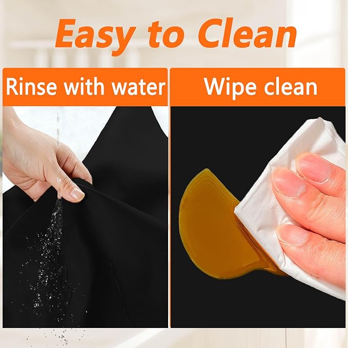 84''x24'' Extra Large Silicone Mat for Kitchen Counter, Heat Resistant Countertop Protector, Non-Slip Waterproof Kitchen Island Mat, Easy to Clean, Semitransparent