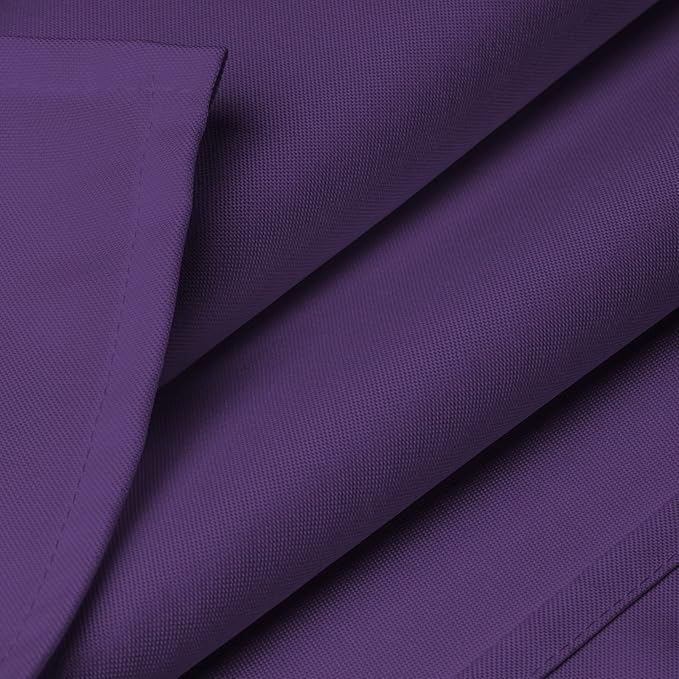 Lann's Linens 90 x 156 Inch Rectangular Tablecloth, Washable Polyester Fabric Table Cloth for Dining Tables, Parties, Restaurants, Weddings - Purple