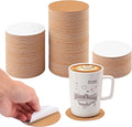 300 PCS 4 Inch Round Self-Adhesive Cork Sheets for Coasters, Cork Coaster Backing Pad for Home Tabletop Decoration