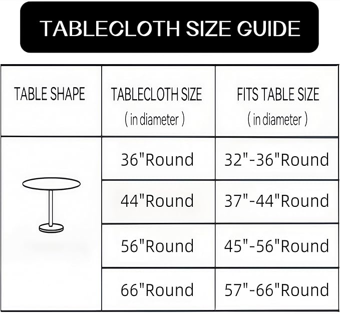 Walrus Round Vinyl Fitted Tablecloth with Flannel Backing Elastic Edge Design Table Cover Waterproof Oil-Proof PVC Table Cloth Stain-Resistant Best for 57"-66" Round
