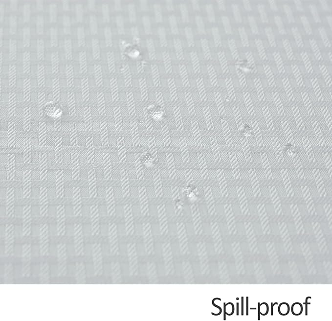 maxmill Weaved Texture Rectangle Tablecloth Water Resistant Wrinkle Free Spill-Proof, Soft Table Cloth for Dining Room Decoration, Banquet Parties Event Holiday Dinner, 60 x 84 Inch White