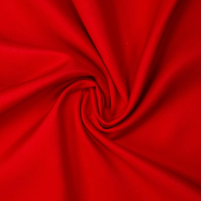 Gee Di Moda Round Tablecloth - 132 Inch Red Round Table Cloth for 72 to 96 Inch Round Tables - Heavy Duty Washable Fabric - for Buffet Table, Holiday Party, Dinner, Wedding & Baby Shower