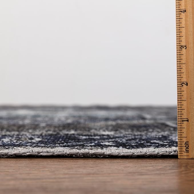 Keen Home Design 3x5 Rug - Machine Washable Entry Rug with Non-Slip Backing, Ideal for Enteryway, Kitchen, Bathroom, Laundry Room - Vintage, Easy Clean, Durable, Low Pile - (3' x 5')