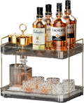 Seoneiro Whiskey Tray, Glass Cup Rack, Mug Holder, Coffee Cup Organizer, Bathroom Countertop Organizer with Drain Board Wine Glass Decorative, Food Tray, Kitchen Spice Rack