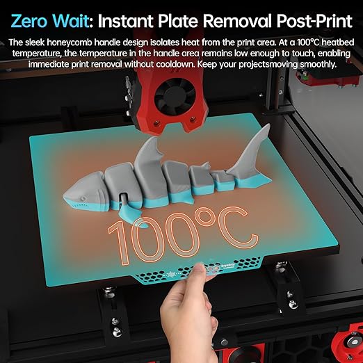 BIQU CryoGrip Pro Glacier 356x356mm Panda Build Plate for Voron 350 3D Printer Double Sided Upgrade Build Plate Removable Surface Platform