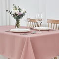 maxmill Rectangle Tablecloth Weaved Pattern Waterproof Spillproof Wrinkle Free Table Cloth, Kitchen Dining Tabletop Decoration, Fabric Table Cover for Holiday Parties, 52 x 108 Inch, Pale Blush
