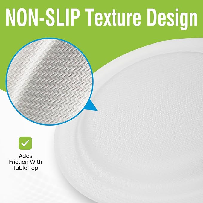Small Paper Dessert Plates 6 Inch Disposable Biodegradable Compostable Appetizer Plates for Party, Dinner, Cake, Snacks (100 Pack, Heavy Duty Eco-Friendly Elegant White)