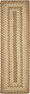 Homespice Cookie Dough Jute Braided Long Table Runner, Country Rustic Decor, Brown Rectangle 11x36 - Rich Colors, Easy to Clean, Durable and Protects Furniture