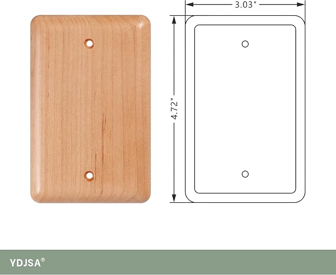 Decorative Wall Plates Maple Wood Cover Plate For Blank Wall Plate Cover