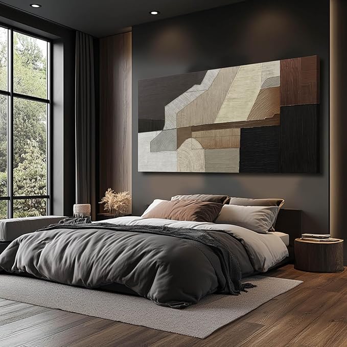 VAYIMDH Line Abstract Wall Art Colorful Wall Prints Geometric Living Room Decorations for Walls neutral Artwork Office Bedroom Photo 29"x 58" Ready to Hang