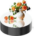14Pack Round Acrylic Mirrors for Centerpieces, 2mm, 12inch Round Mirror Candle Trays for Tables Mirror Centerpieces, Circle Mirror Flat Trays for Wall Decor, Table Centerpieces, Wedding Decorations