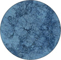 Polyester Tablecloth, Marble Waterproof Oil-Proof PVC Table Cloth, Abstract Crack Pattern, Fit Round Tables 39inch Diameter, Holiday Party Home Kitchen Dining Table Decoration, Blue