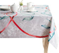 Maison d' Hermine Table Cloth Rectangle Table 100% Cotton 60 x 108 Inches Fall Tablecloth Reusable Everyday Use for Thanksgiving Christmas Decorations Dining Farmhouse Party (Enora)
