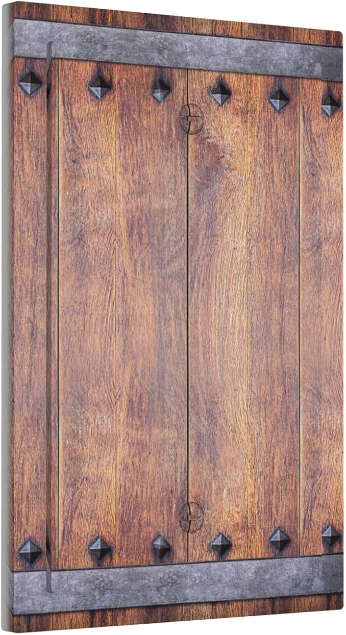 Light Switch Cover Rustic Farmhouse Barn Door Vintage Wood Wall Plate Cover 1 Gang Blank No Device Decorative Outlet Covers Electrical Switchplate for Bathroom Cabin Decor