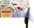 Maison d' Hermine Table Cloth Rectangle Table 100% Cotton 54 x 72 Inches Tablecloth Reusable Decorative for Dining Room Farmhouse Home Valentines Day Decorations Spring Summer - Gourmand