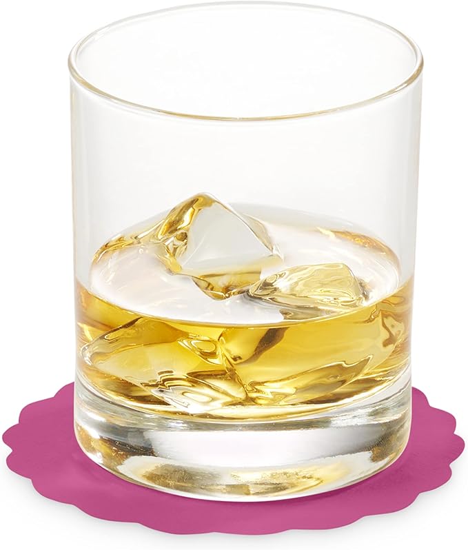 Disposable Fuchsia Paper Coasters for Drinks, 3.5 Inch Round Coasters for Bar, Cocktail, Beverage, Wine Or Event, 500 Pack Bulk