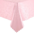 Smiry Rectangle Table Cloth, Waterproof Heavy Duty Vinyl Tablecloths, Wipeable Washable Table Cover for Kitchen, Dining Room & Valentines (Pink, 60" X 120")