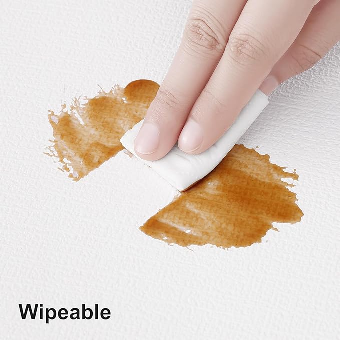 homing Faux Leather Heat Resistant Placemats 6 Packs, Waterproof Wipeable Dining PU Place Mats for Indoor & Outdoor, Easy to Clean, White