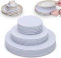Imncya Separators Storage for Plates, Set of 90 and 3 Sizes, Protective Stacking Separators for Fine China, Dinner Plates, Cups & Saucers（White）