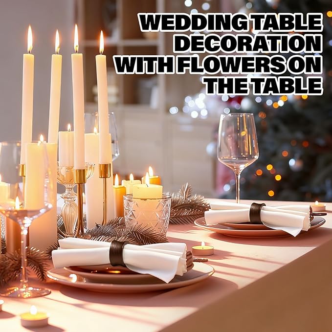 Zhehao 50 Pcs Wood Napkin Rings Bulk Acacia Handmade Dining Table Napkin Holder Buckles for Winter Spring Valentine's Day Wedding Dinner Harvest Holiday Table Decoration(Concave Edge,Brown)