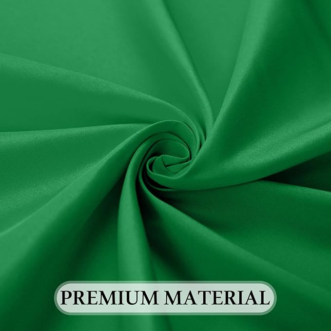 8 Pack Green Table Cloth 60 x 102 Inch Rectangular Tablecloth for 6 Foot Rectangle Tables, Wrinkle Resistant Washable Rectangle Fabric Table Covers for Wedding Party Banquet Buffet and Camping