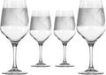 Rolf Glass Bourbon Street 19.5 ounce All Purpose Wine Stemmed Wine Glasses Set of 4 | Lead-Free Glassware | Diamond-Wheel Engraved and Polished | Designed and Made in the USA | Set of 4