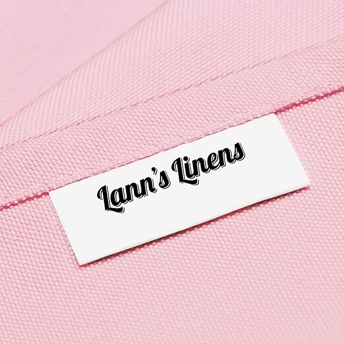 Lann's Linens 90 x 132 Inch Rectangular Tablecloth, Washable Polyester Fabric Table Cloth for Dining Tables, Parties, Restaurants, Weddings - Pink