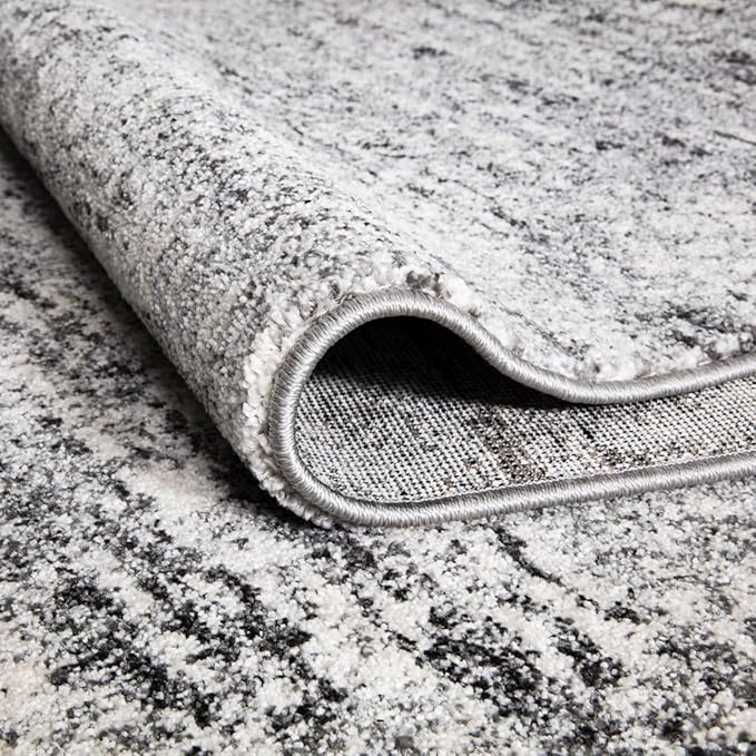 Keen Home Design Area Rugs - 9x12 Non-Shedding, Abstract Rugs for Kitchen, Living Room, Bedroom, Dining Room, Entryway - Size: 9'2" x 11'11", Abstract Cream/Grey