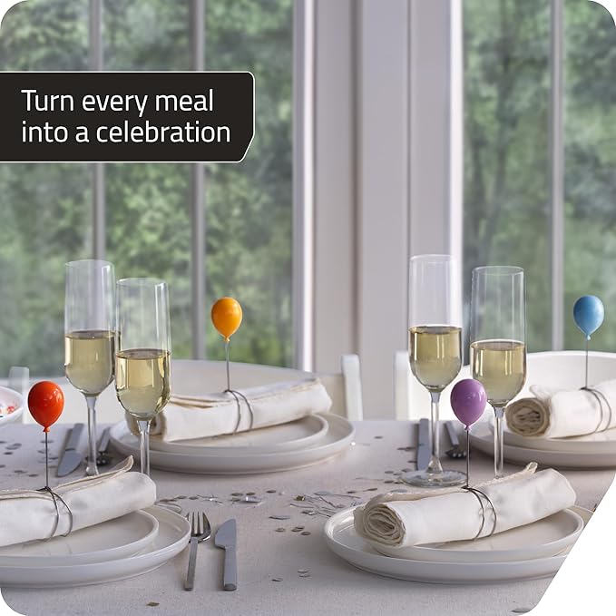 Peleg Design Balloonapkins Napkin Rings – Perfect for Dining Table Décor - Easter Napkins Ring, Birthday Party Table Decorations, Napkin Holder During Meals or Gatherings