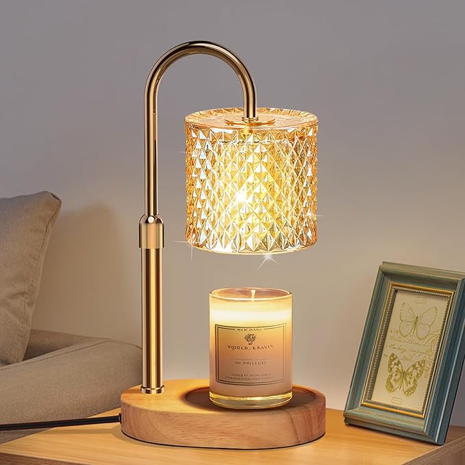 Candle Warmer Lamp with Timer Dimmer Adjustable Height for New Home Decor, Birthday Gifts for Women,Candle Warmer for Women Mom Christmas Mother's Day Gfit