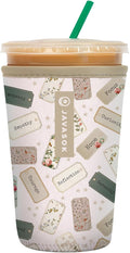 Sok It JavaSok Iced Coffee & Cold Soda Insulated Neoprene Cup Sleeve (Daily Intentions, Medium: 22-28oz)