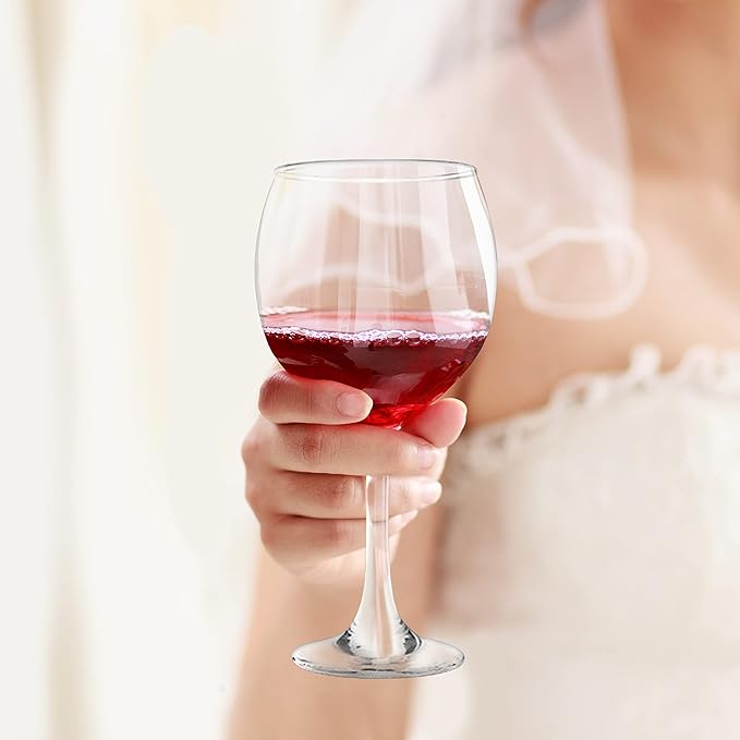 DISCOUNT PROMOS Premiere Wedding Wine Glasses 20.5 oz. Set of 12, Bulk Pack - Restaurant Glassware, Perfect for Red Wine or White Wine - Clear