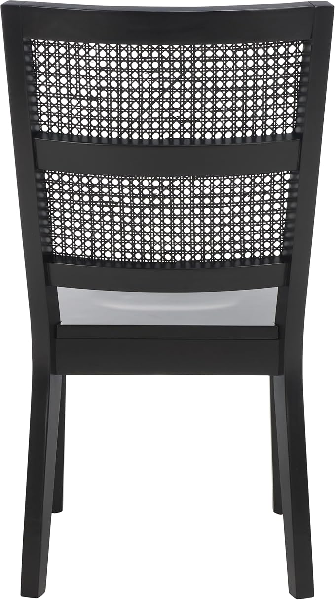 SAFAVIEH Home Collection Toril Coastal Black Dining Chair Set of 2