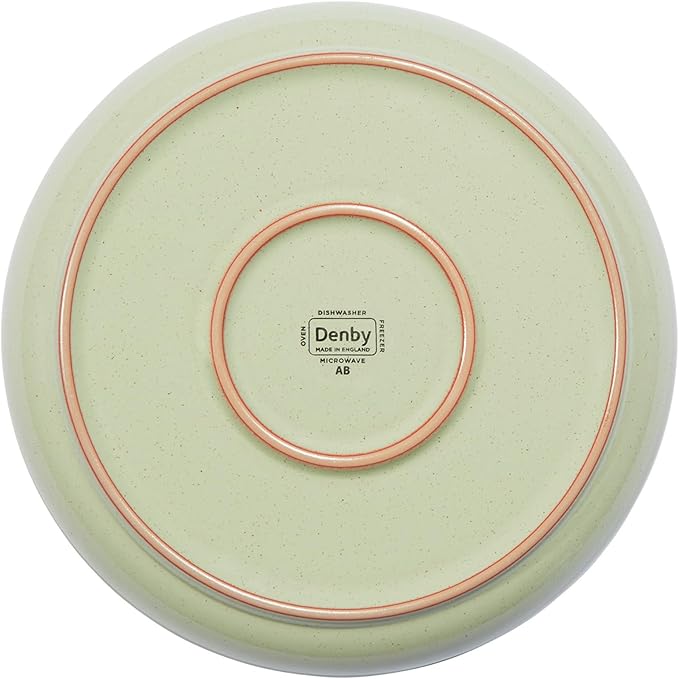 Denby - Heritage Orchard Medium Plate - 8.25in Apple Green Scratch & Chip Resistant Dinner, Lunch, Salad Plate For Everyday Use - Ceramic Stoneware Tableware Dish - Dishwasher & Microwave Safe