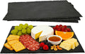 4PCS 16inch*12inch Slate Cheese Board Tray Charcuterie Boards Slate Placemats,Natural Food Contact Safe Stone,Suitable for Sushi, Party, Gift, Fruit, Meat