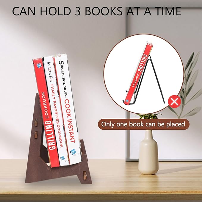 Plate Stands for Display,6 Inch wooden Plate Holder Display Stands,Frame holder stand for Book, Picture,plaque, Decorative Plate, Photo and Platter, Tabletop Art.(2 Pack )