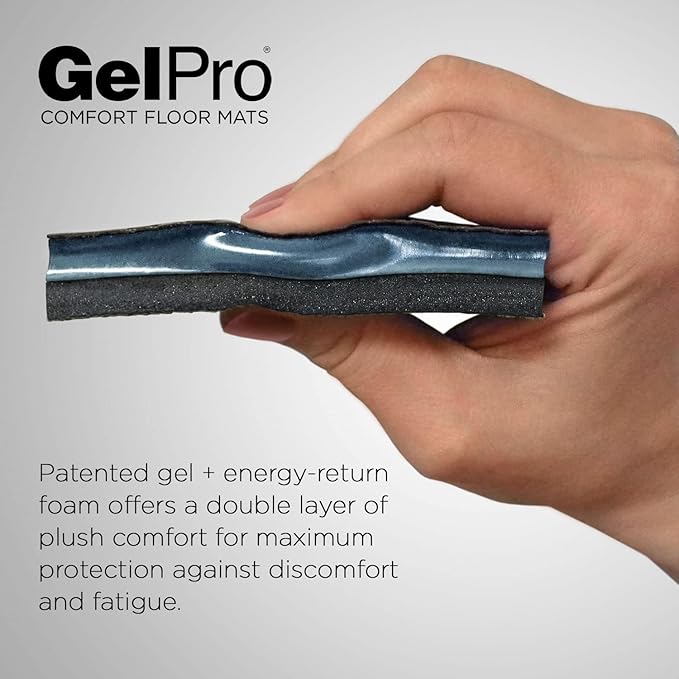 GelPro Elite Premier Anti-Fatigue Kitchen Comfort Floor Mat, 20x36", Lattice Java Stain Resistant Surface with therapeutic gel and energy-return foam for health & wellness