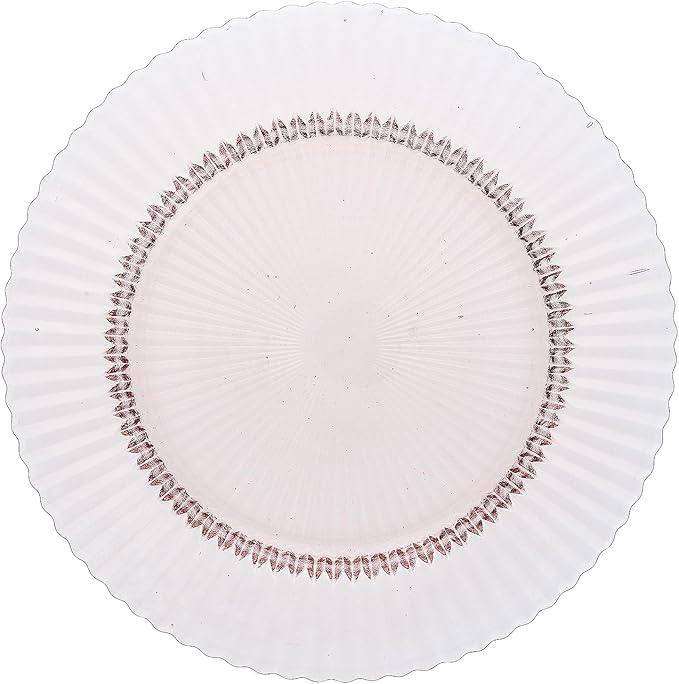 Fortessa Archie Glass 12 Piece Dinnerware Set, Service for 4, Pink