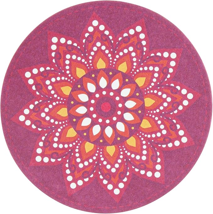 Restaurantware Super Absorbent Coasters 48 Case 4 Inch Assorted Paper Bar Coasters High-Density Pulpboard Beverage Coasters Moisture-Absorbing Durable Drink Coasters - Assorted Designs