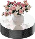 14Pack Round Mirror Plates for Centerpieces, 2mm, 10inch Circle Mirror Trays Plates Flat Circle for Tables Mirror Centerpiece, Round Mirror Tiles Candle Plate for Wedding Table Centerpieces