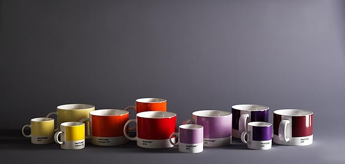 Pantone Tea Cup Porcelain, 475 ml, Porcelain, Yellow 012, 10.4 x 10.4 x 8 cm