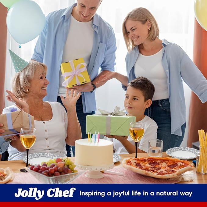 JOLLY CHEF 7 inch Disposable Paper Plates 150 Pack Heavy Duty Printed Dessert Plates for Thanksgiving or Everyday Use, Soak Proof, Cut Proof