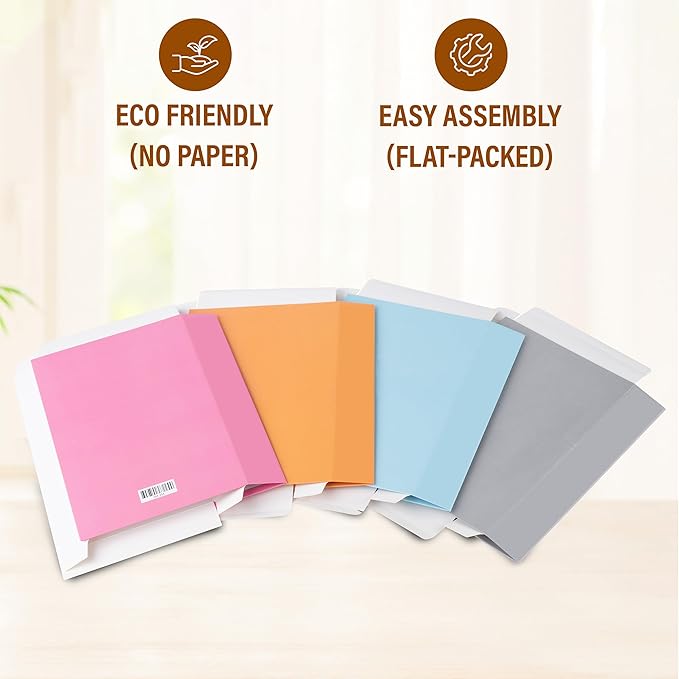 ICON Large | 4 PCS Faux Decorative Books for Home Decor | Not Real Books (Cardboard Boxes) | Coffee Table, Shelf Styling & Modern Aesthetic Accent Pieces for Living Room