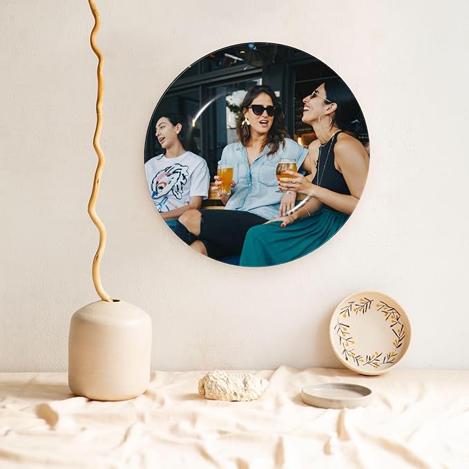 Custom Photo Ceramic Decorative Plates Personalized Porcelain Plate Add Logo Photo Text Ceramic Dinner Plate Home Decor (8 in)