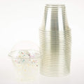 Golden Apple, 9oz-50sets Clear Plastic Cups with Clear Dome lids No Hole…