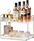 Seoneiro Whiskey Tray, Glass Cup Rack, Mug Holder, Coffee Cup Organizer, Bathroom Countertop Organizer with Drain Board Wine Glass Decorative, Food Tray, Kitchen Spice Rack
