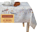 Maison d' Hermine Table Cloth Rectangle Table 100% Cotton 60 x 120 Inches Tablecloth Reusable Decorative for Dining Room Farmhouse Home Valentines Day Decorations Spring Summer- Meadow Florals - Beige